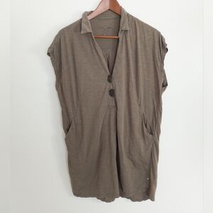 Neon Buddha Cotton Tunic Top Small